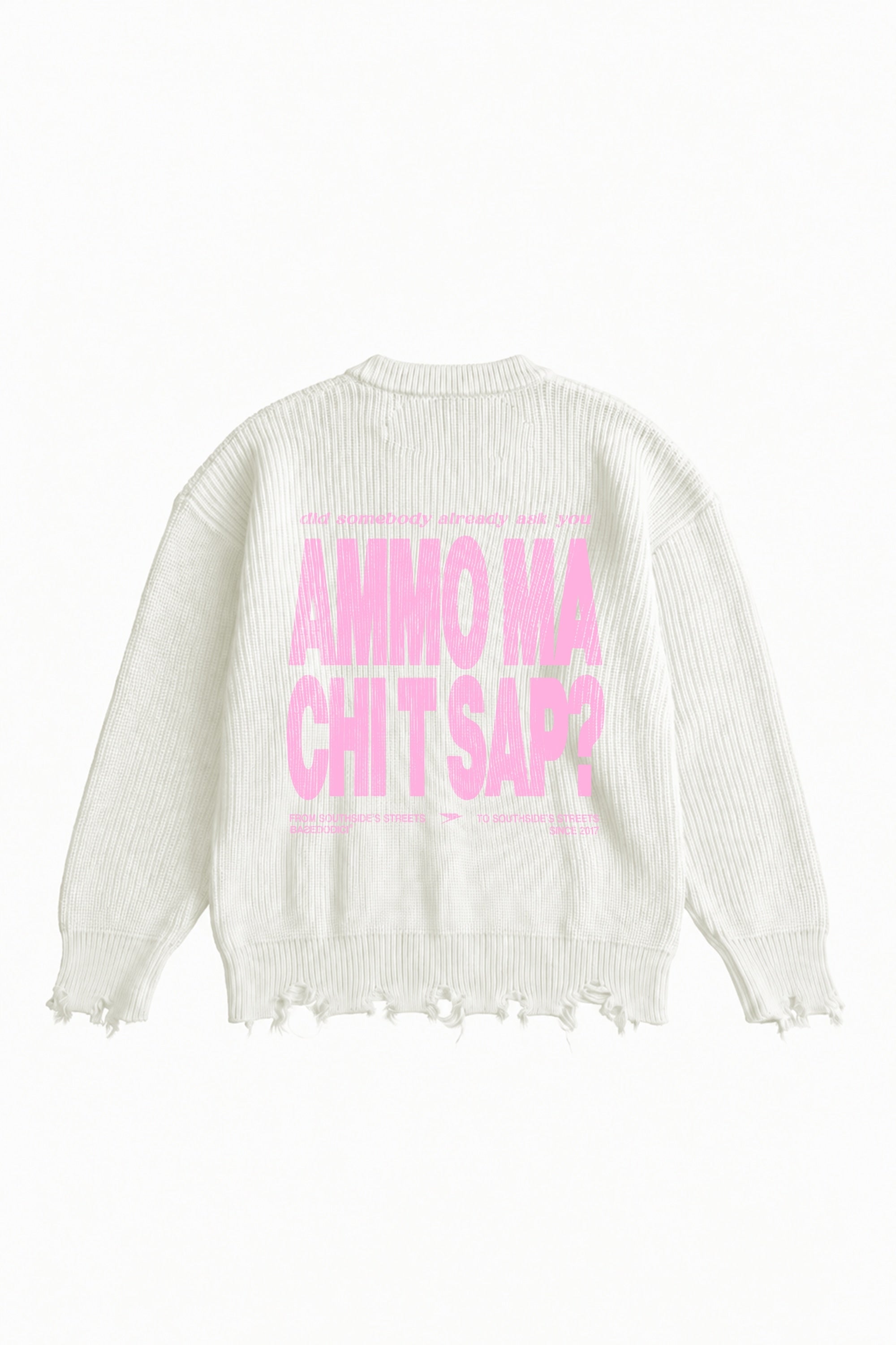Knitwear "AMMO" CHI’T’SAP White/Pink