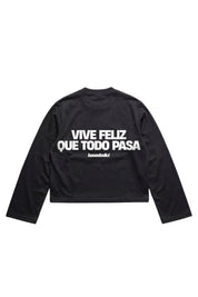 Longsleeve "VIRAL EDIT" ViveFeliz Black/White