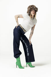 Bigall Denim "DIVA" CuzYouCan't Dark Blue/Glitter