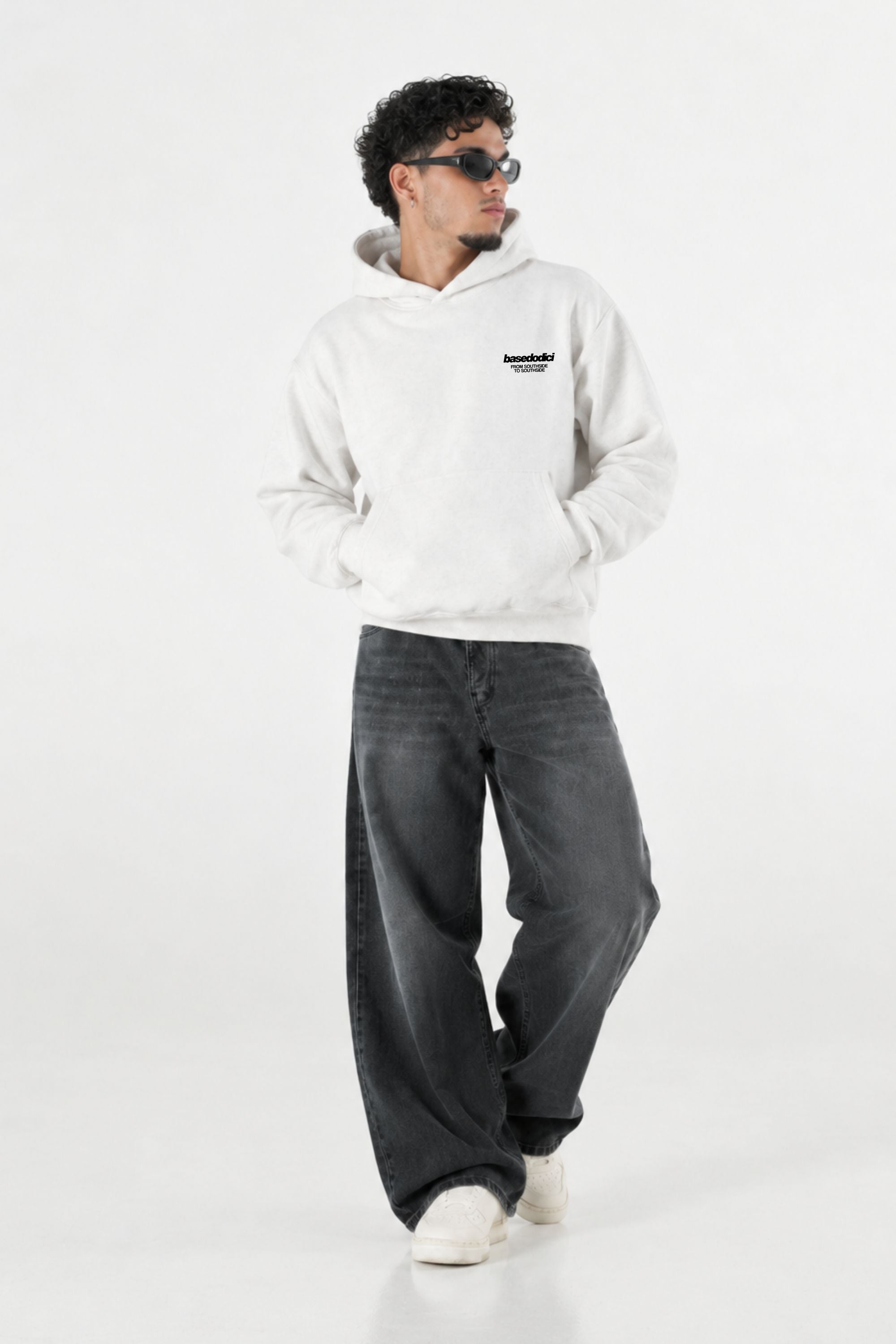 Hoodie "AMMO" MiStaiSoffrendo White/Black
