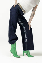 Bigall Denim "DIVA" CuzYouCan't Dark Blue/Glitter