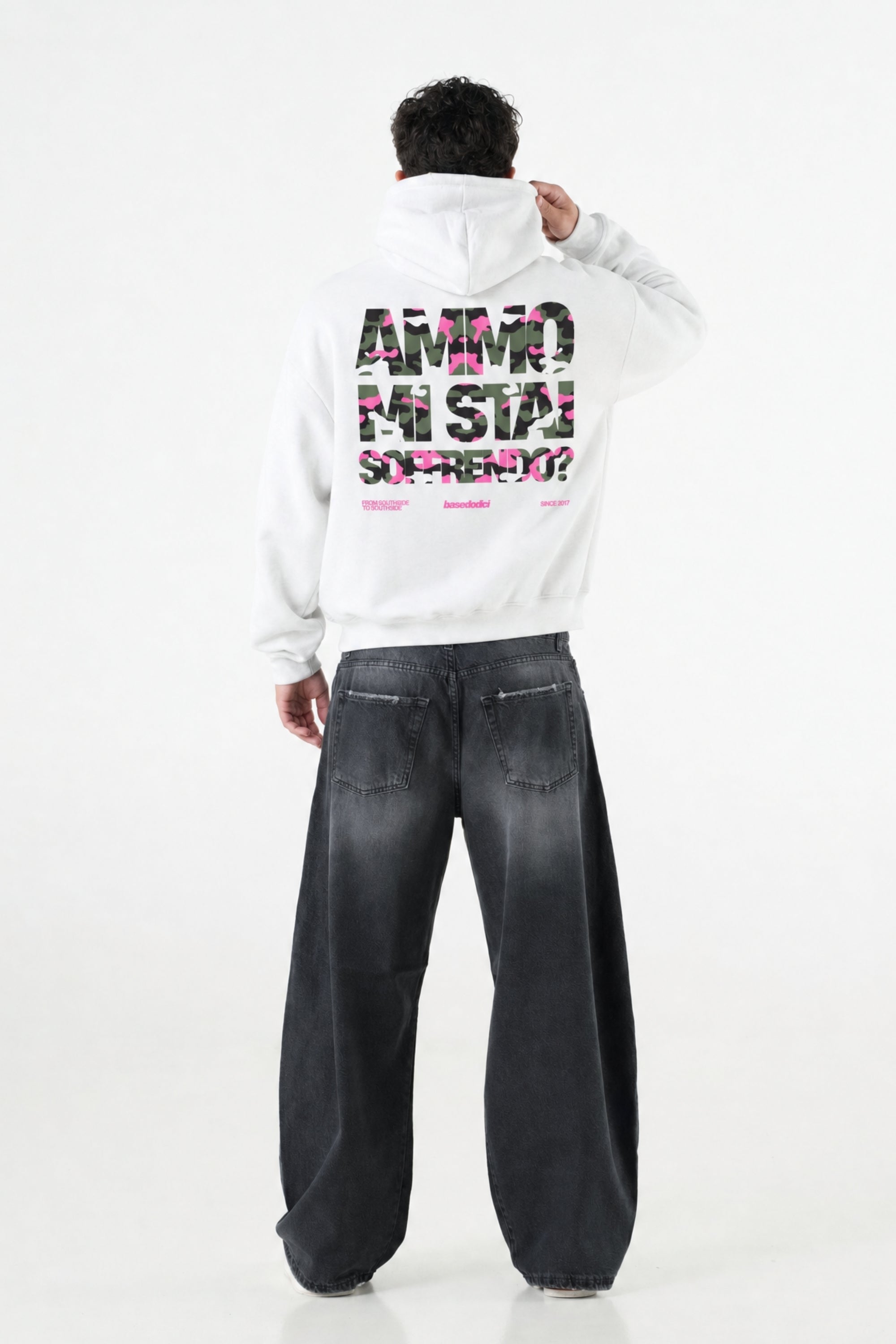 Hoodie "AMMO" MiStaiSoffrendo White/Camo