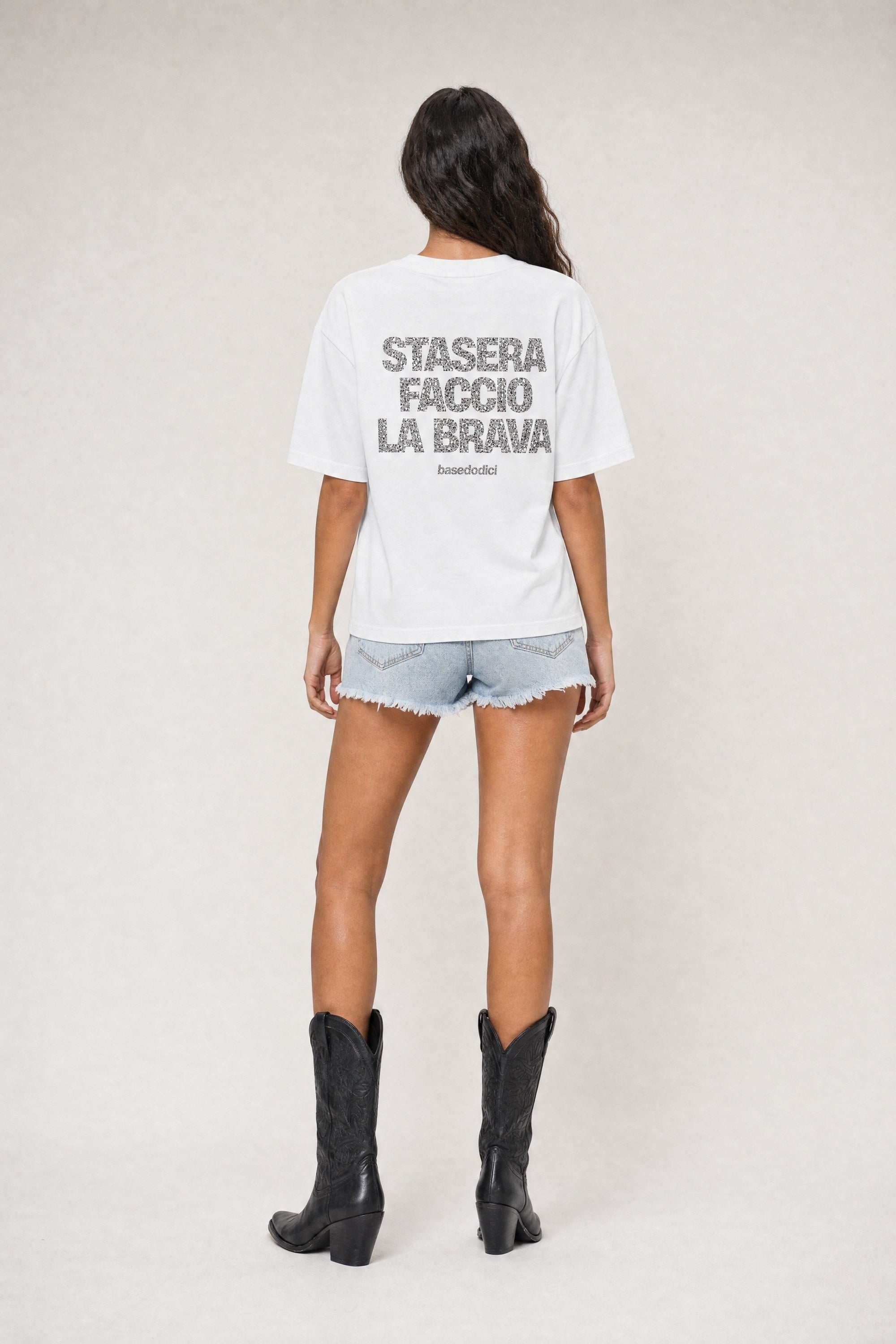 T-Shirt "VIRAL EDIT" FaccioLaBrava White/Glitter