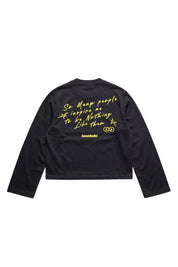 Longsleeve "BROKENNESS" Statement Black