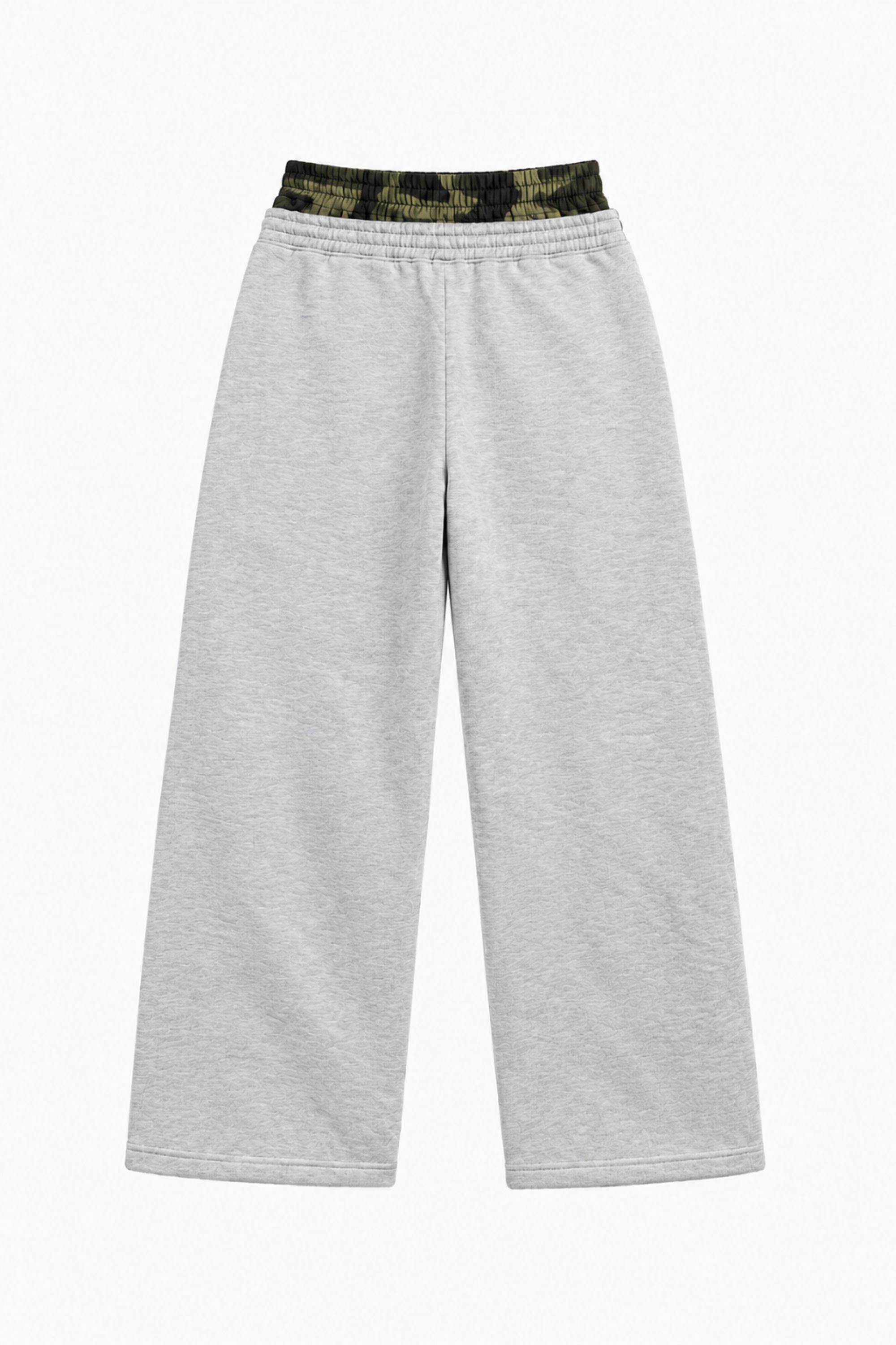 Fleece Pants "BROKENNESS" DoubleLayer AshGrey/Camo