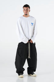 Longsleeve "THE NOISE" BackLogoStars White/Blue