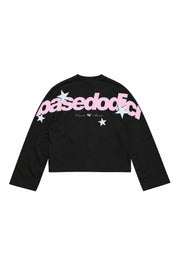 Longsleeve "THE NOISE" BackLogoStars Black/Pink