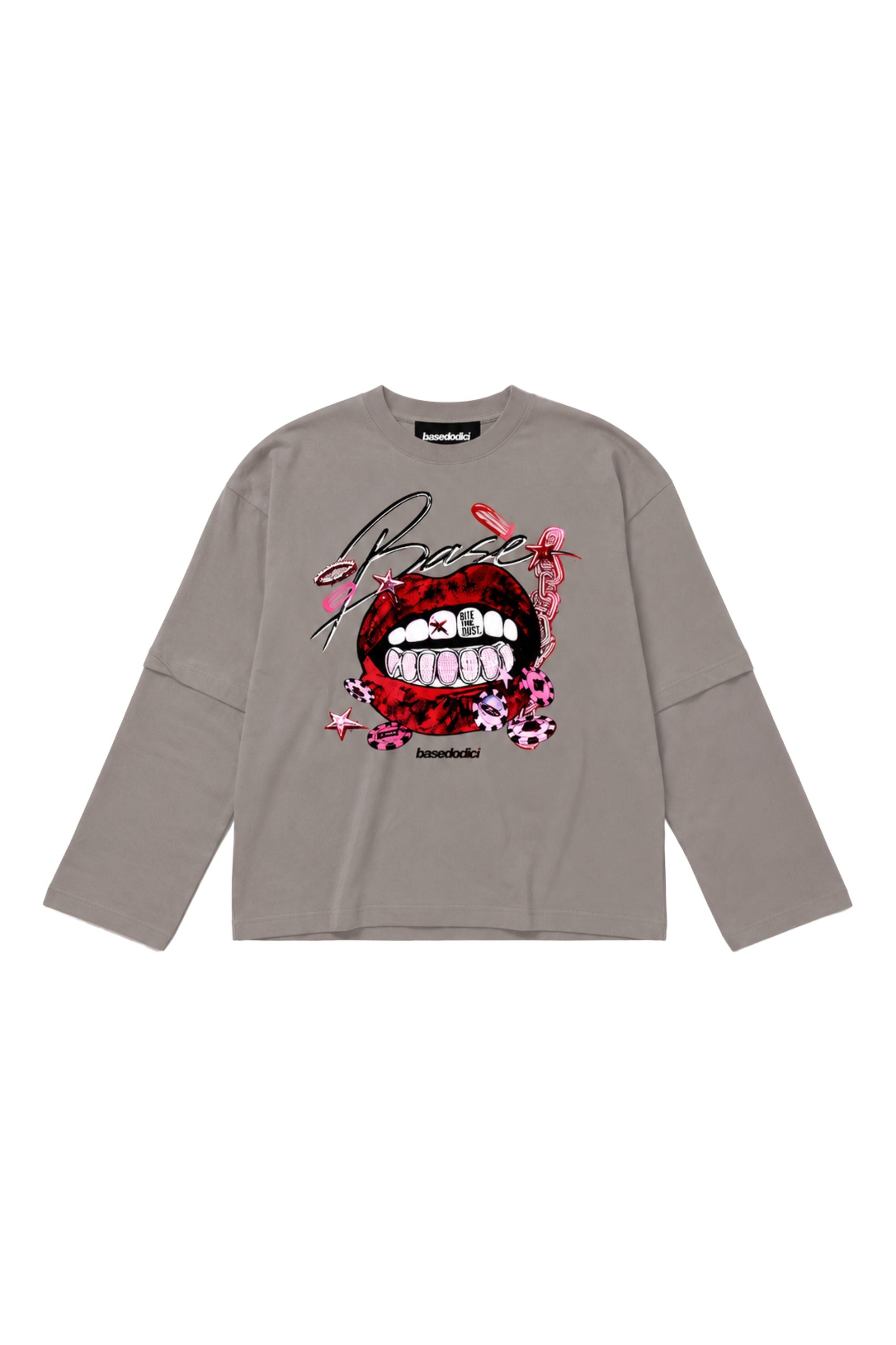 Longsleeve "B12LAB" BiteTheDust Grey