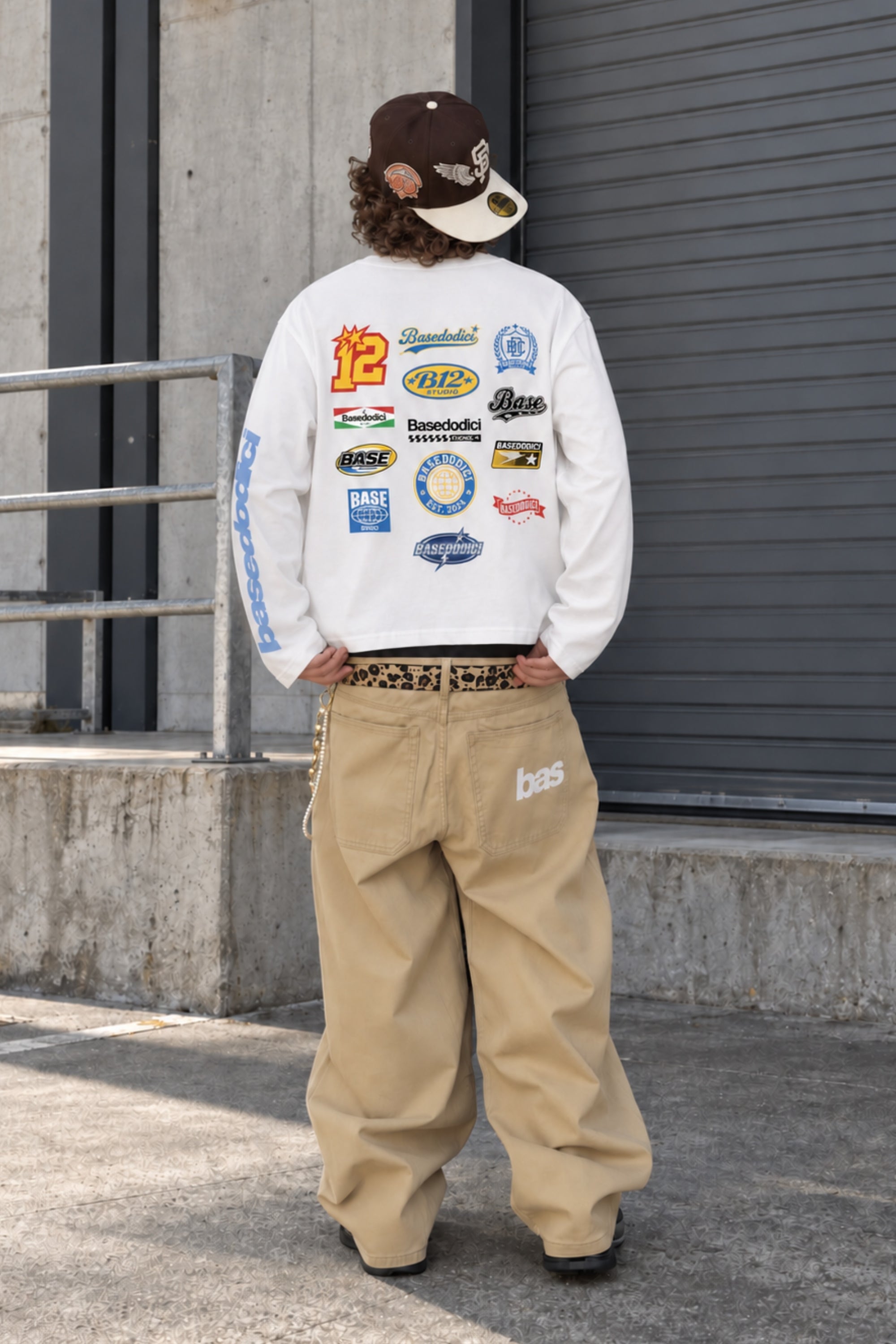 Longsleeve "LAST DELIVERY" BackLogos White