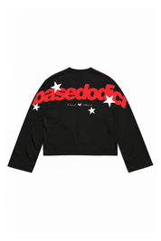 Longsleeve "THE NOISE" BackLogoStars Black/Red