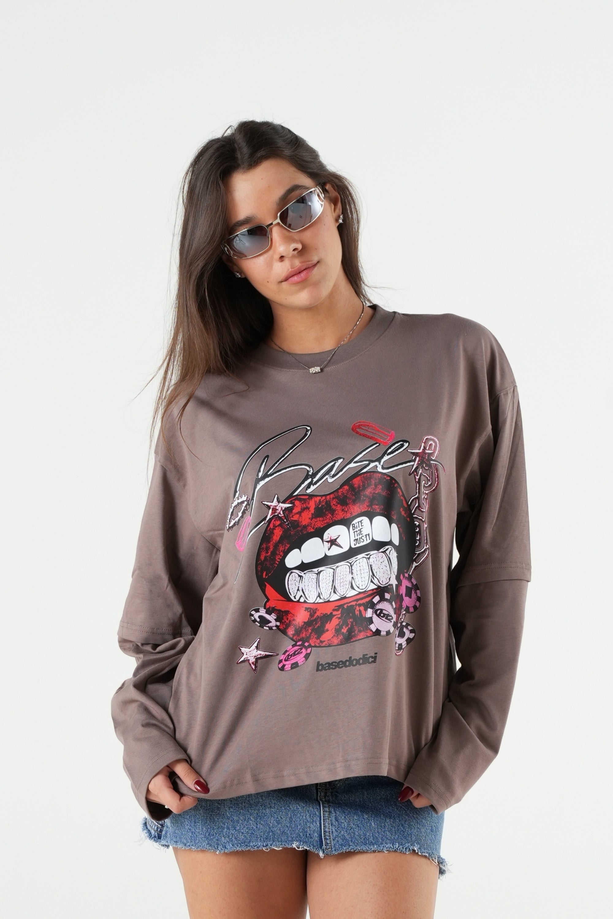 Longsleeve "B12LAB" BiteTheDust Grey