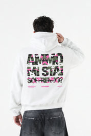 Hoodie "AMMO" MiStaiSoffrendo White/Camo