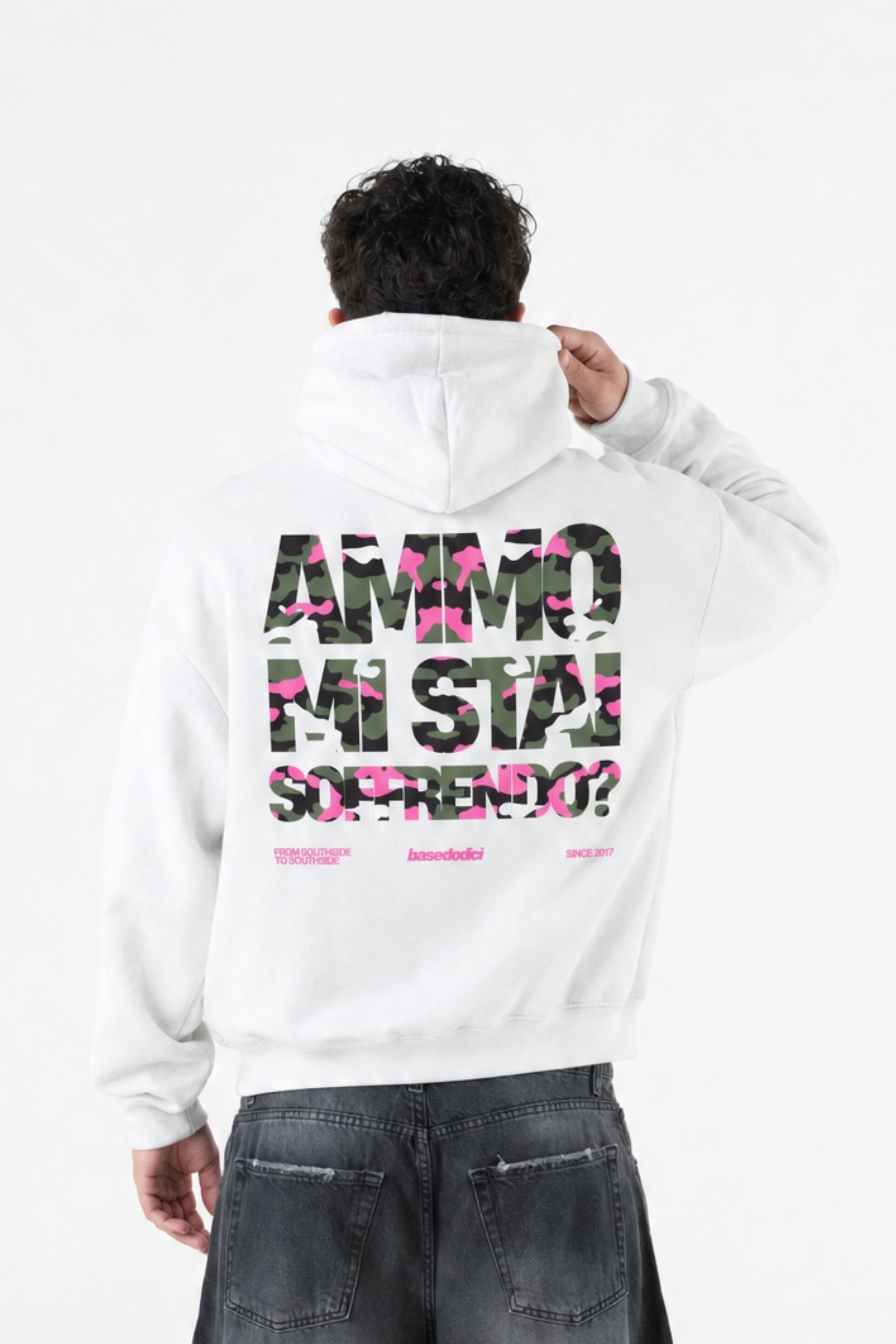 Hoodie "AMMO" MiStaiSoffrendo White/Camo