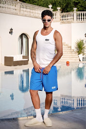 Swim Short "SUMMER CLUB" Logo LightBlue