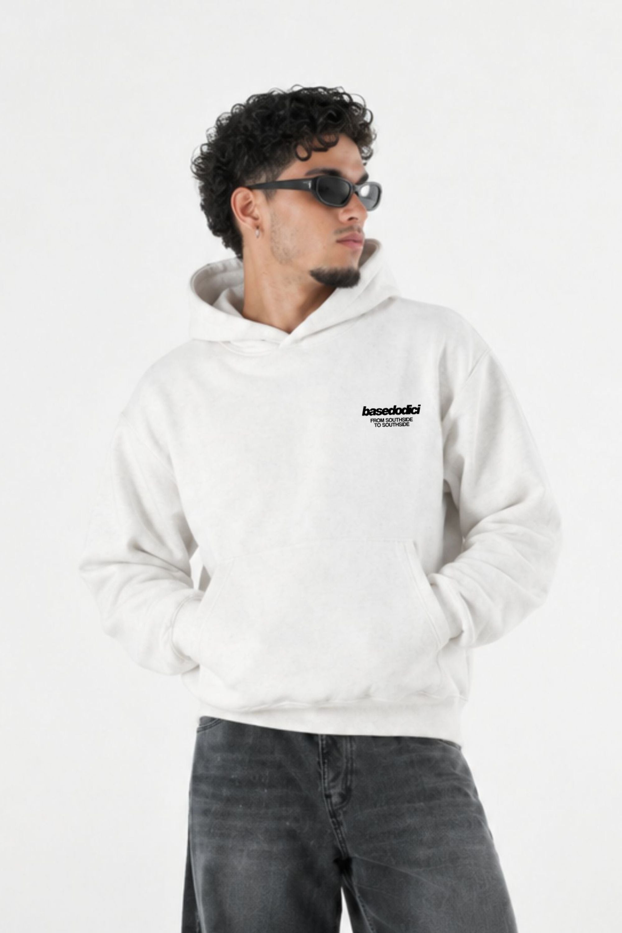 Hoodie "AMMO" MiStaiSoffrendo White/Black