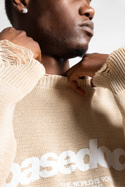 "RUDEBOY LDN" Knitwear Front Logo Cream