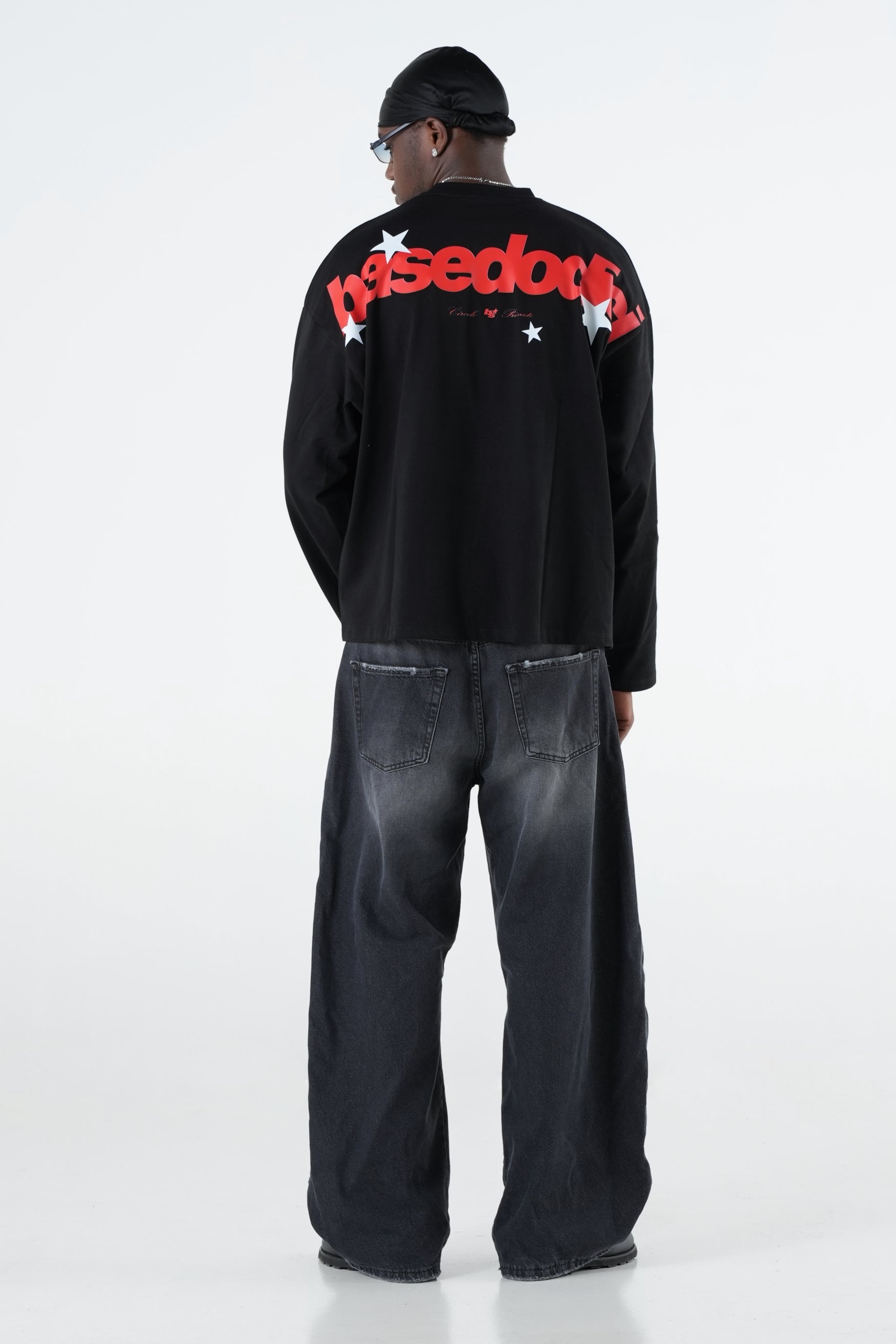 Longsleeve "THE NOISE" BackLogoStars Black/Red