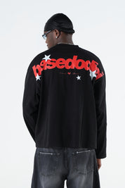 Longsleeve "THE NOISE" BackLogoStars Black/Red