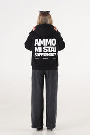 Hoodie "AMMO" MiStaiSoffrendo Black/White