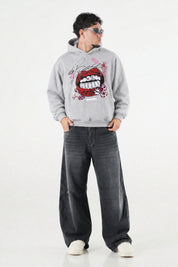 Hoodie "B12LAB" BiteTheDust AshGrey