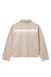 Polo Longsleeve "NEW MONEY" Team012 Beige/White