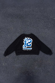 Crewneck “CAMO4PLAYERS” BackLogo Black/CamoBlue