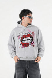 Hoodie "B12LAB" BiteTheDust AshGrey