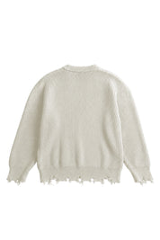 Knitwear "THE NOISE" Haters White/Blue