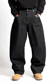 "RUDEBOY LDN" Bigall Denim Black Raw