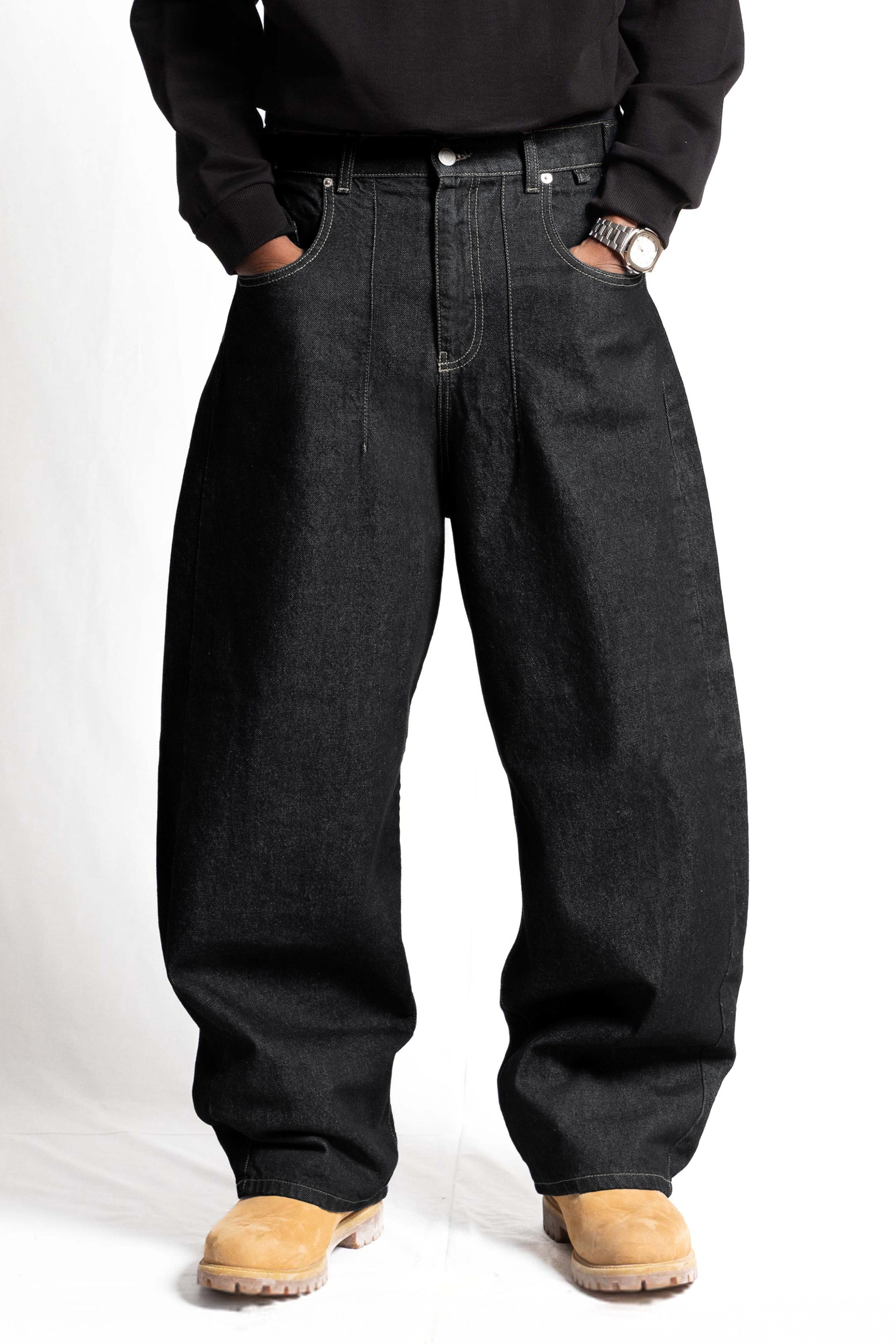 "RUDEBOY LDN" Bigall Denim Black Raw