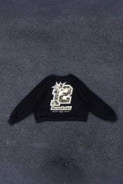 Crewneck “CAMO4PLAYERS” BackLogo Black/CamoGreen