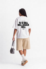 T-Shirt "COPY&PASTE" TU SI BELL BELL White/Black