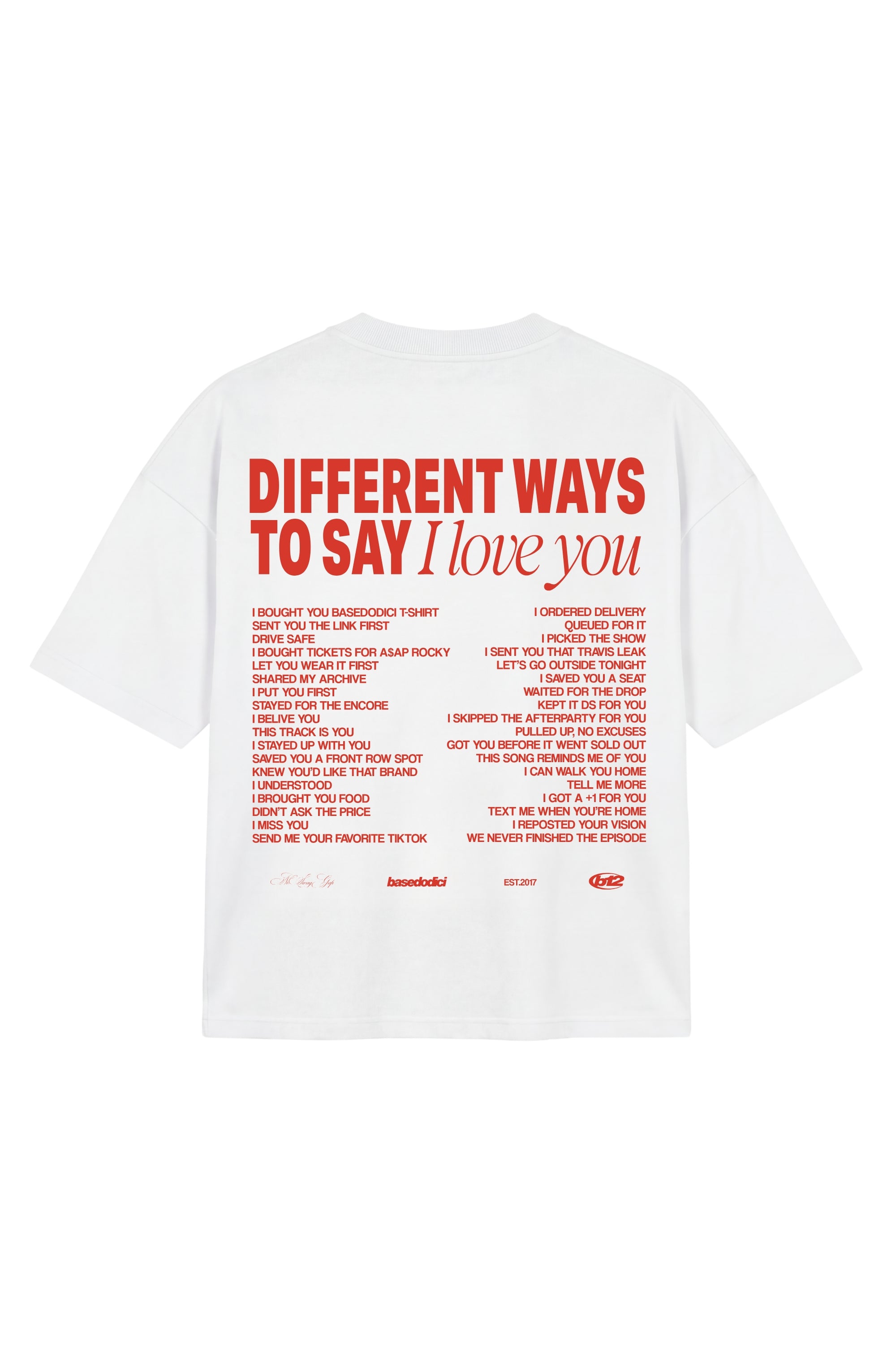 "VALENTINE" T-Shirt iLoveYou White