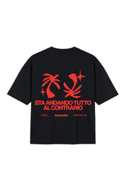 "SAMURAIJAYxBASEDODICI" TuttoSbagliato Tee Black/Red