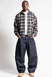 "RUDEBOY LDN" Flanella Shirt Shoulder Logo