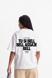 T-Shirt "COPY&PASTE" TU SI BELL BELL White/Black