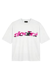 "CAMO4PLAYERS" Front DODICI White/CamoPink T-Shirt