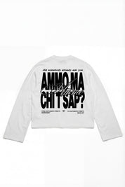 Longsleeve "AMMO" CHI'T'SAP White/BasicScript