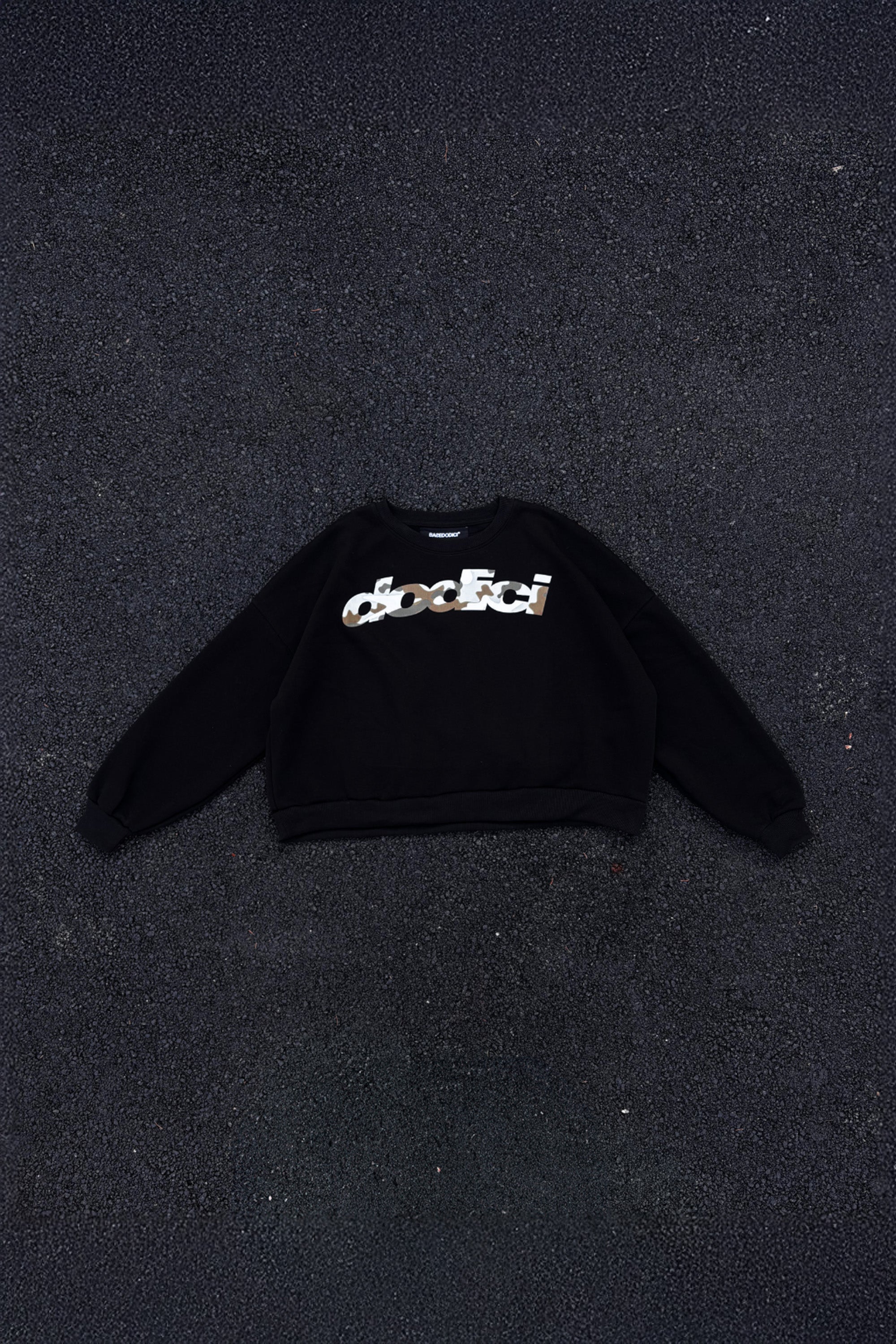 Crewneck "DE LA RUE À LA RUE" Made Black 