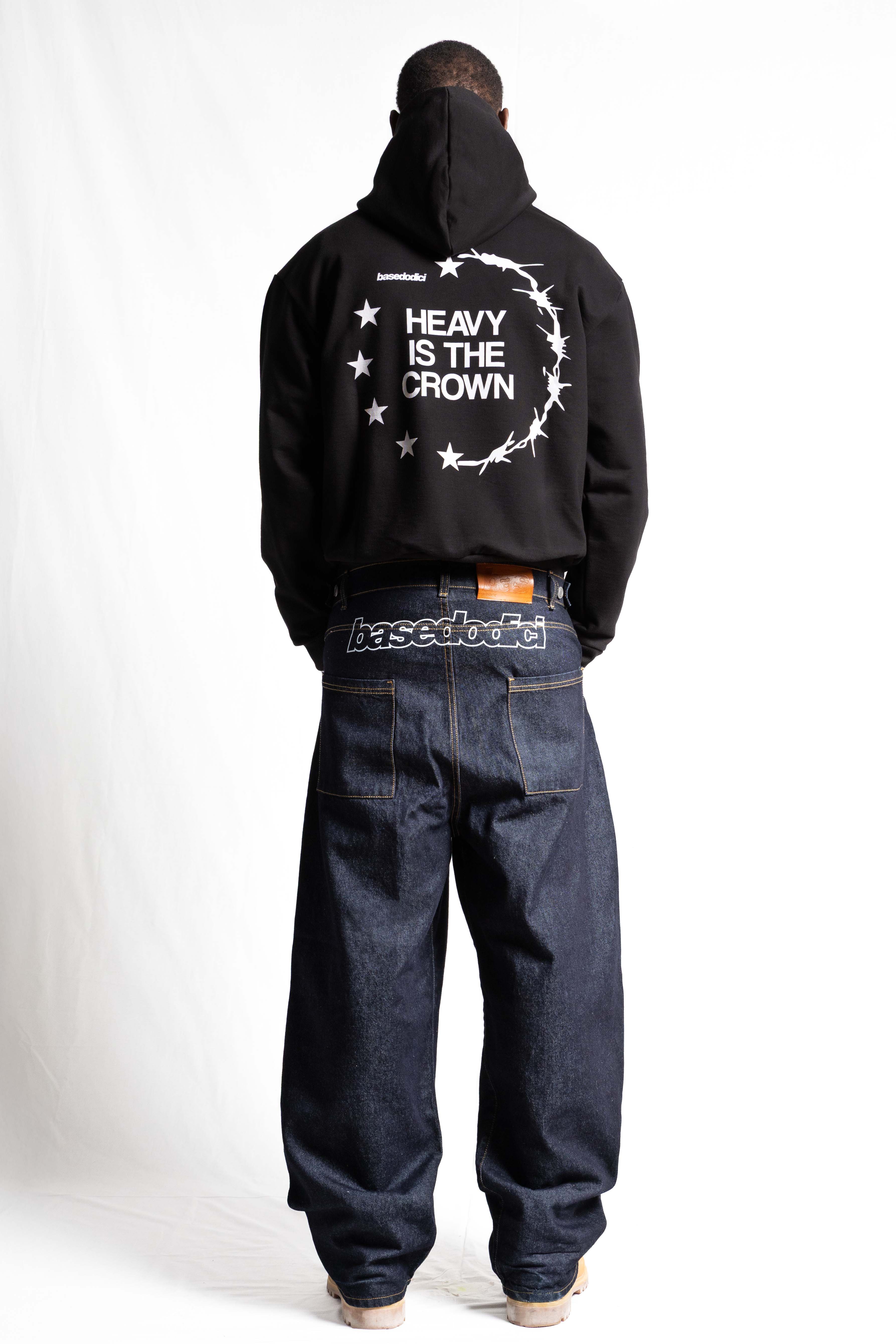 "RUDEBOY LDN" Hoodie Crown Black