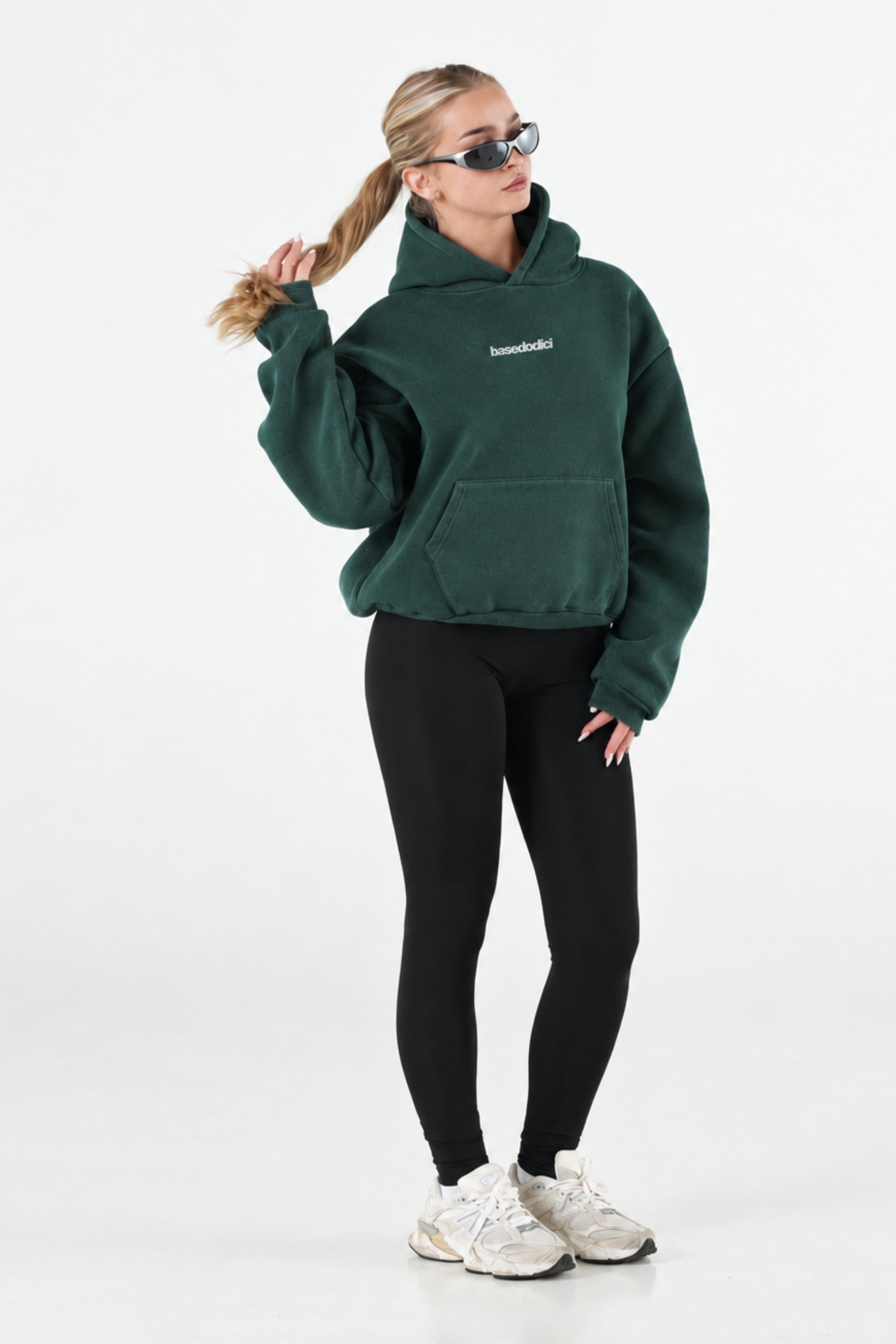 Hoodie "B12LAB" FOMO Green/White