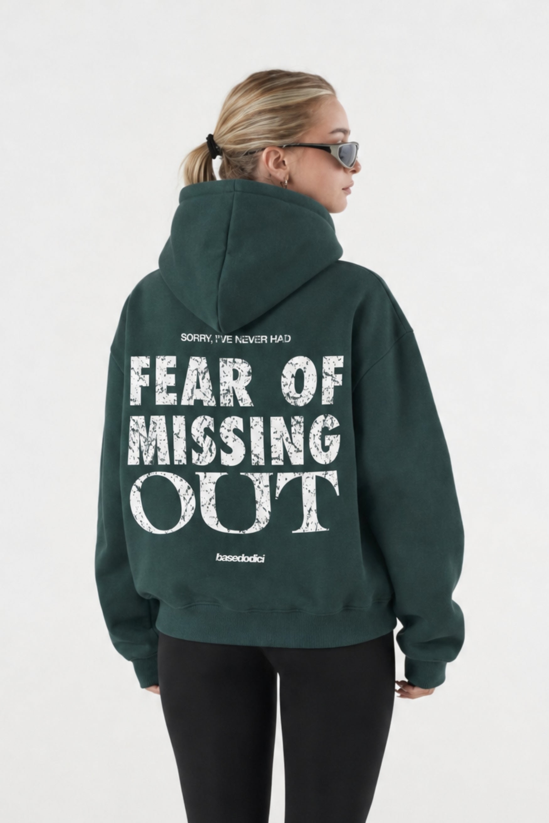 Hoodie "B12LAB" FOMO Green/White