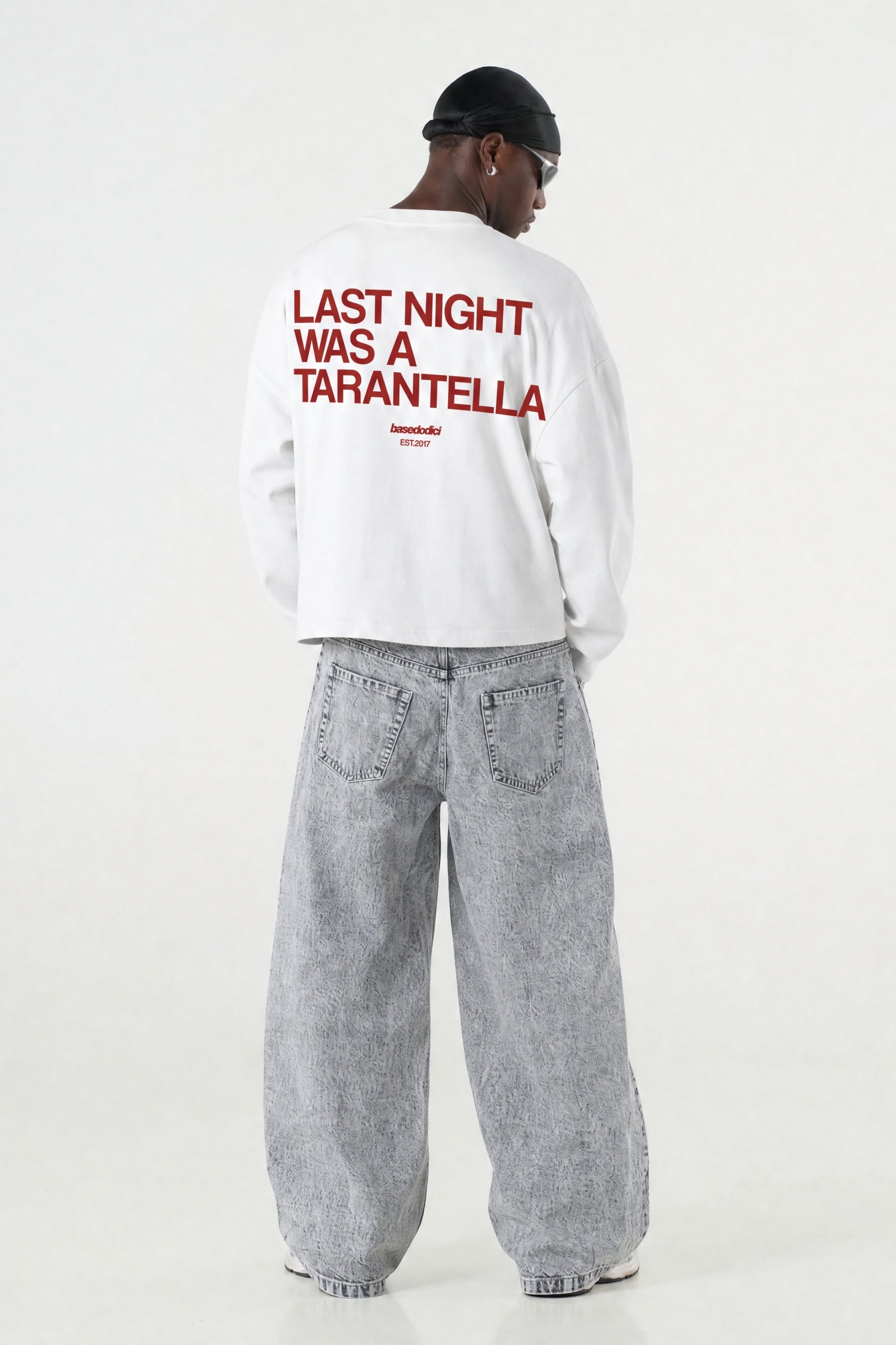 Longsleeve "B12LAB" Tarantella White/Red