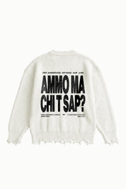 Knitwear "AMMO" CHI’T’SAP White/Black