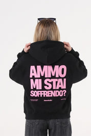 Hoodie "AMMO" MiStaiSoffrendo Black/Pink