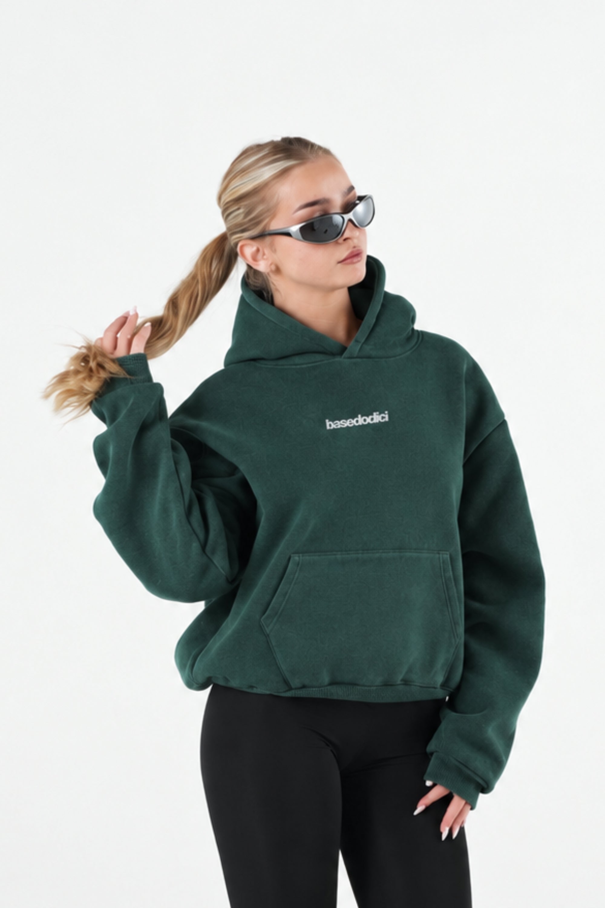 Hoodie "B12LAB" FOMO Green/White