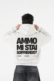 Hoodie "AMMO" MiStaiSoffrendo White/Black