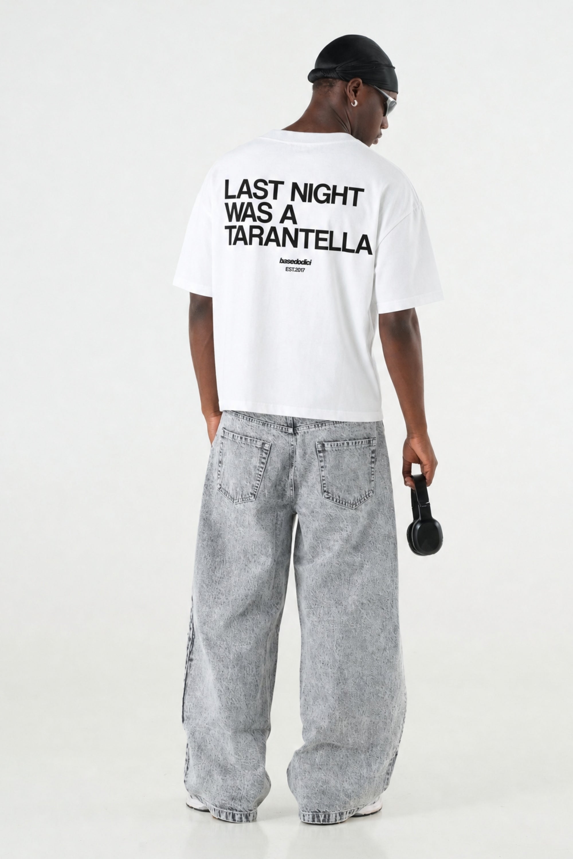 T-Shirt "B12LAB" Tarantella White/Black