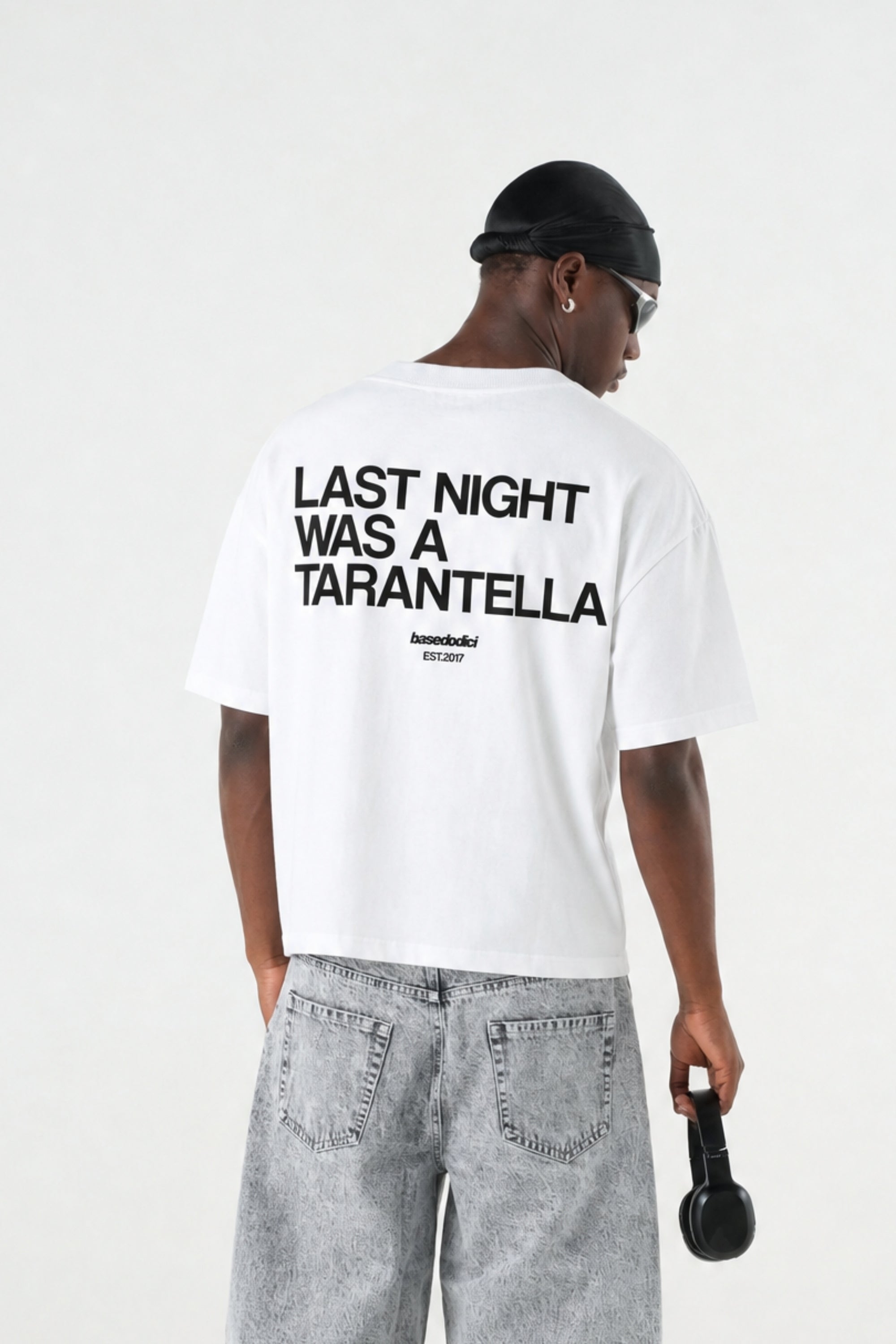 T-Shirt "B12LAB" Tarantella White/Black