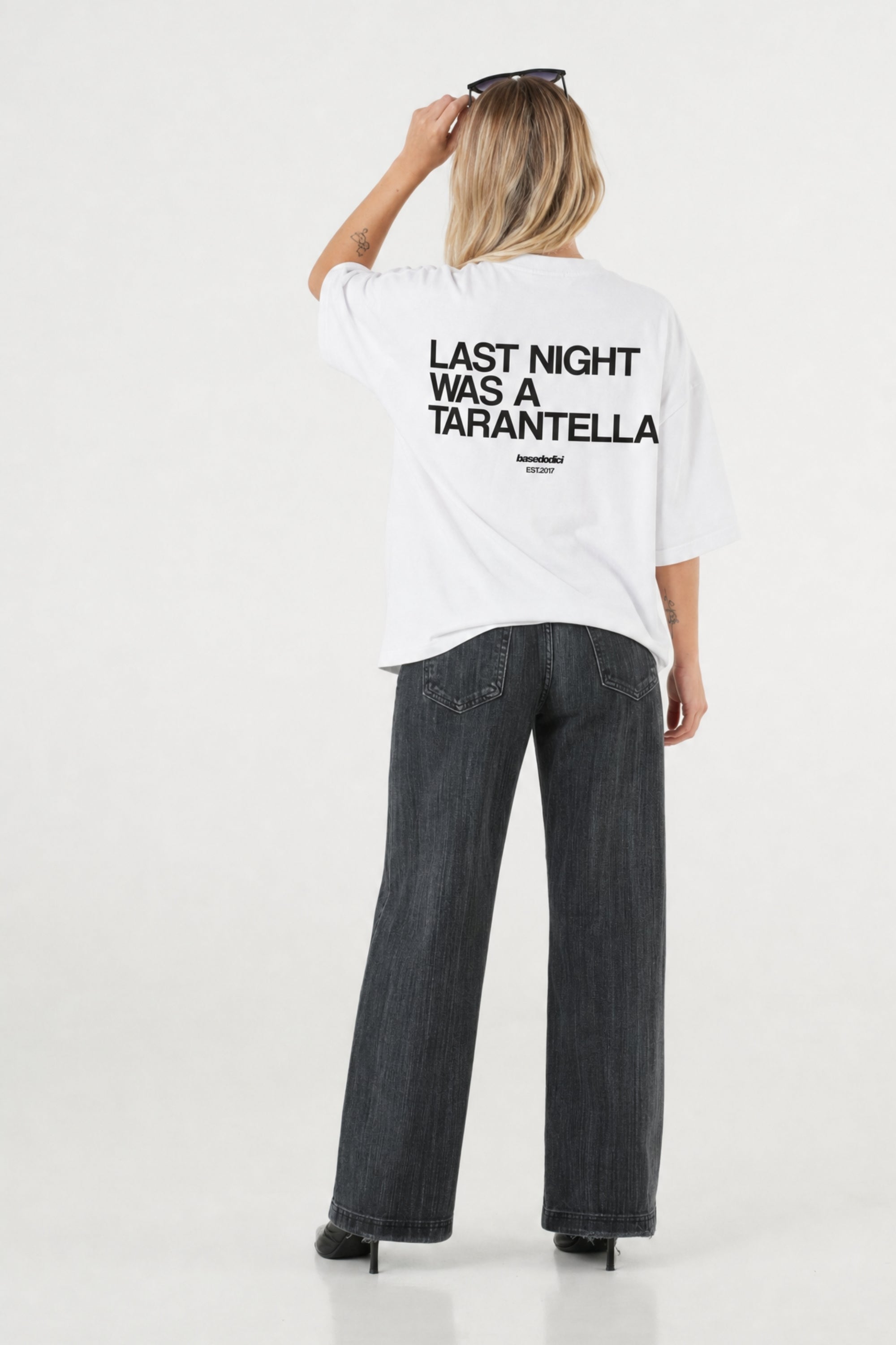 T-Shirt "B12LAB" Tarantella White/Black